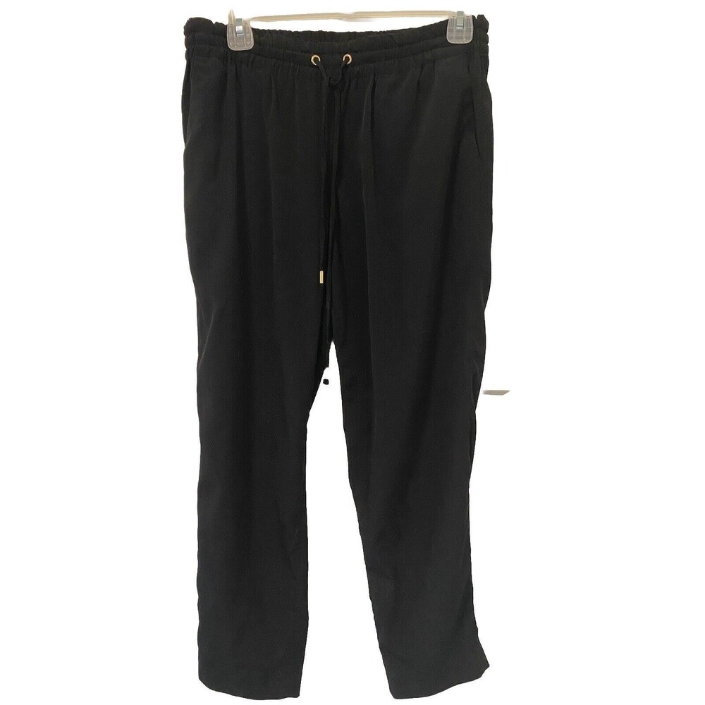 EXPRESS Size Small Black Drawstring Pull-On Pants with Pockets